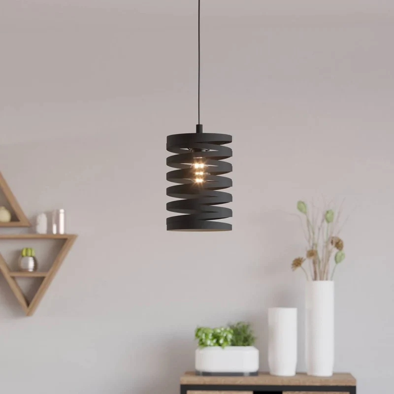 B-Ware EGLO Hängeleuchte Pendelleuchte schwarz Stahl Cremella Lampe Ø 18 cm E27 LED