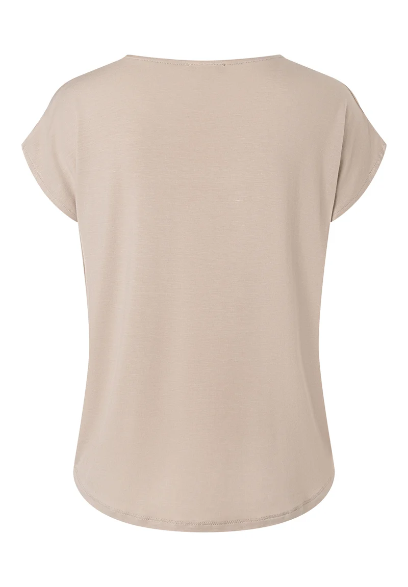 Shirt mit Satinfront sand