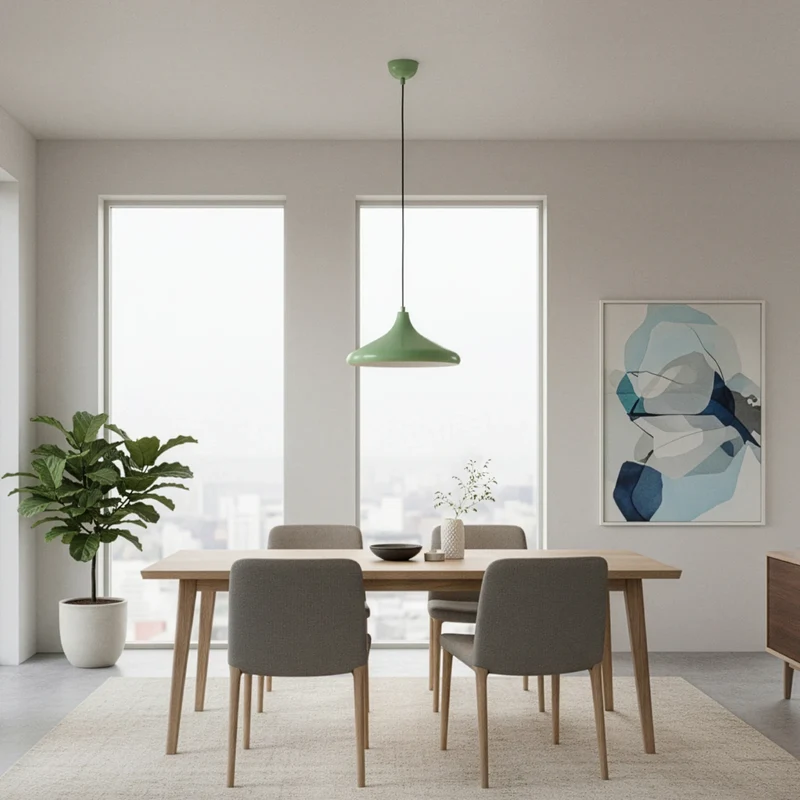 B-Ware Hängeleuchte Pendelleuchte Eysan mintgrün Metall Lampe Esszimmer Ø 35 cm E27 LED