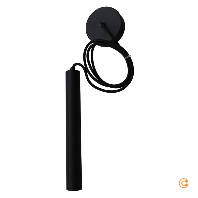 B-Ware Deko-Light Pendelleuchte Hängeleuchte LED Slim schwarz Aluminium warmweiß 2700 K