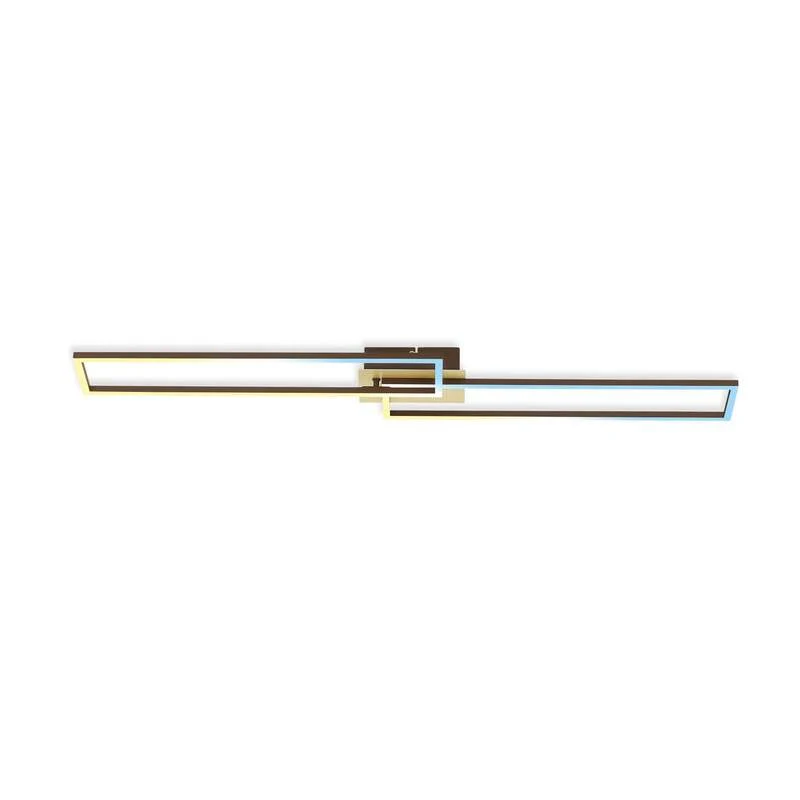 B-Ware Briloner Deckenleuchte Deckenlampe LED Frame Gold Fernbedienung dimmbar