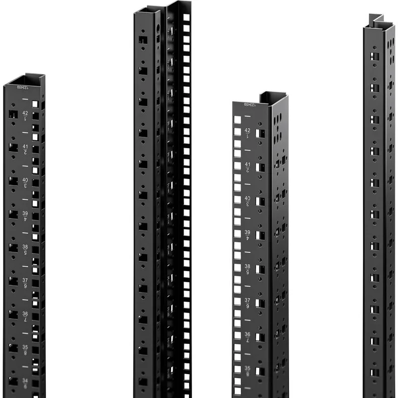 B-Ware Rittal 5302157 19 Zoll Netzwerkschrank Schienen Rack Schwarz Server Gestell