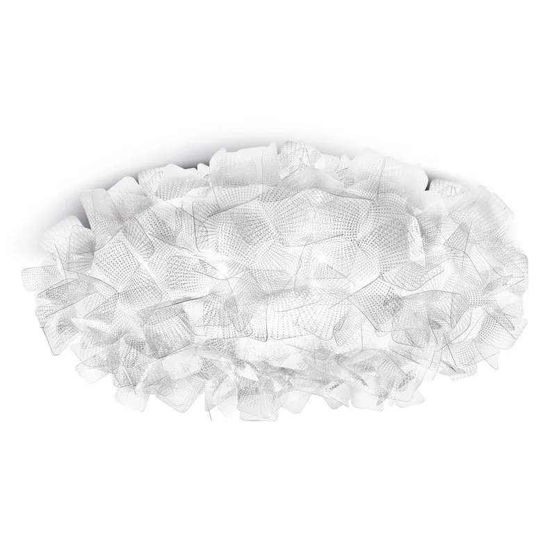 B-Ware Slamp Wandlampe Deckenleuchte Clizia Pixel Leuchte weiß Cristalflex 78cm E27 LED