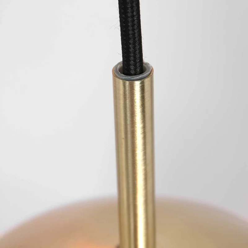 B-Ware Steinhauer Hängeleuchte Pendelleuchte Lampe Bollique messing Glas Metall 6-flg
