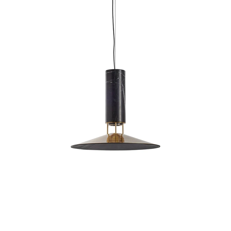 B-Ware Carpyen Hängelampe Rebound Pendelleuchte Deckenleuchte Lampe Marmor schwarz