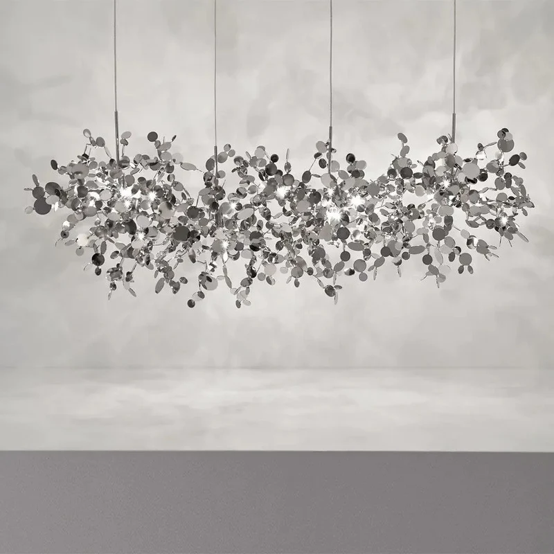 B-Ware Terzani Argent 4 Linear Pendant Pendelleuchte Edelstahl Hängelampe Beleuchtung