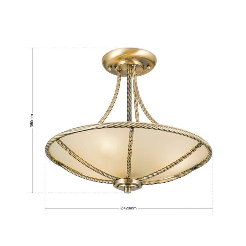 B-Ware Formvollendete Deckenleuchte Galina Lampe Leuchte LED Wohnzimmer Beleuchtung