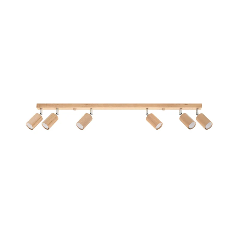 B-Ware Envostar Peach Puff Deckenspot Holz Zylinder Deckenlampe Deckenleuchte Spot548
