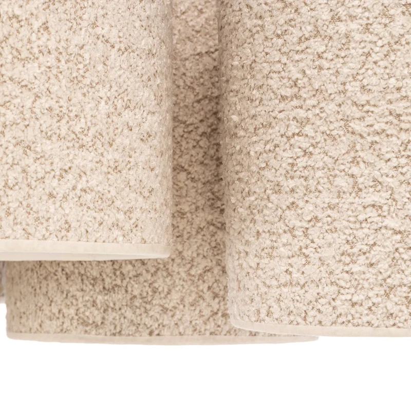 B-Ware Euluna Deckenleuchte Deckenlampe Boucle 6-flg ecru Wohnzimmer Beleuchtung