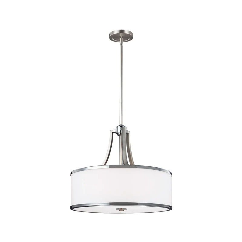 B-Ware FEISS Hängeleuchte Pendelleuchte Prospect Park nickel chrom Stahl Glas E27 LED