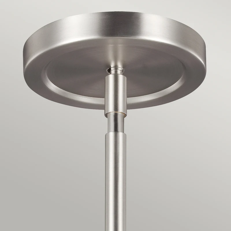 B-Ware FEISS Hängeleuchte Pendelleuchte Prospect Park nickel chrom Stahl Glas E27 LED