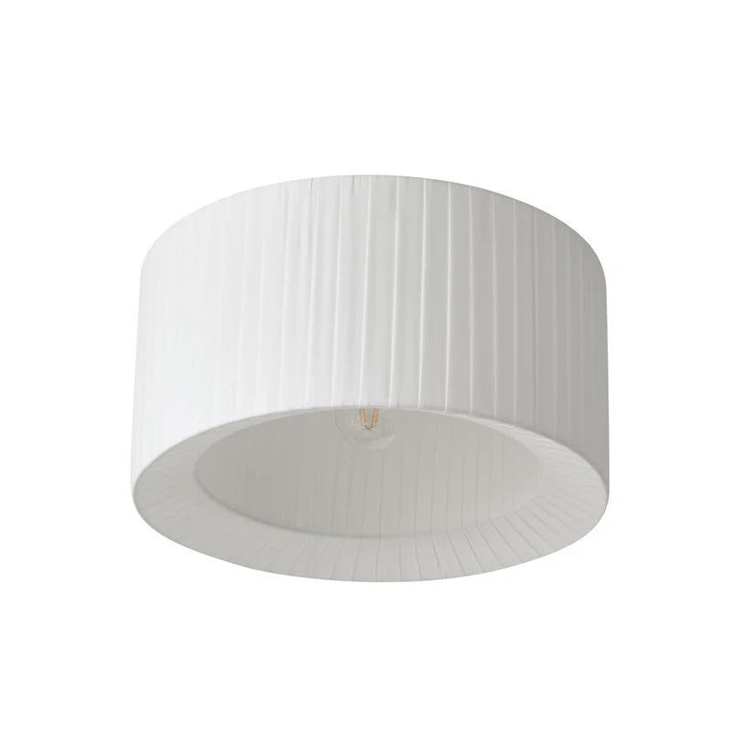 B-Ware Lindby Deckenleuchte Lampe Hauptlicht Virelle weiß Textil Ø 40 cm E27
