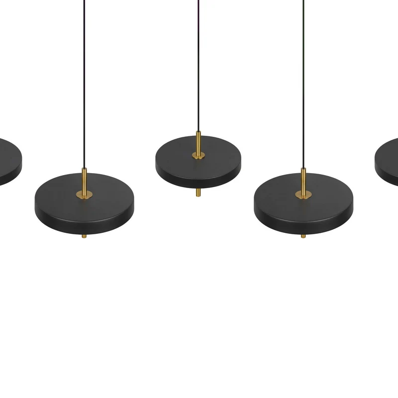 B-Ware Trio Lighting Pendelleuchte Hängelampe LED Keaton schwarz goldfarben dimmbar CCT