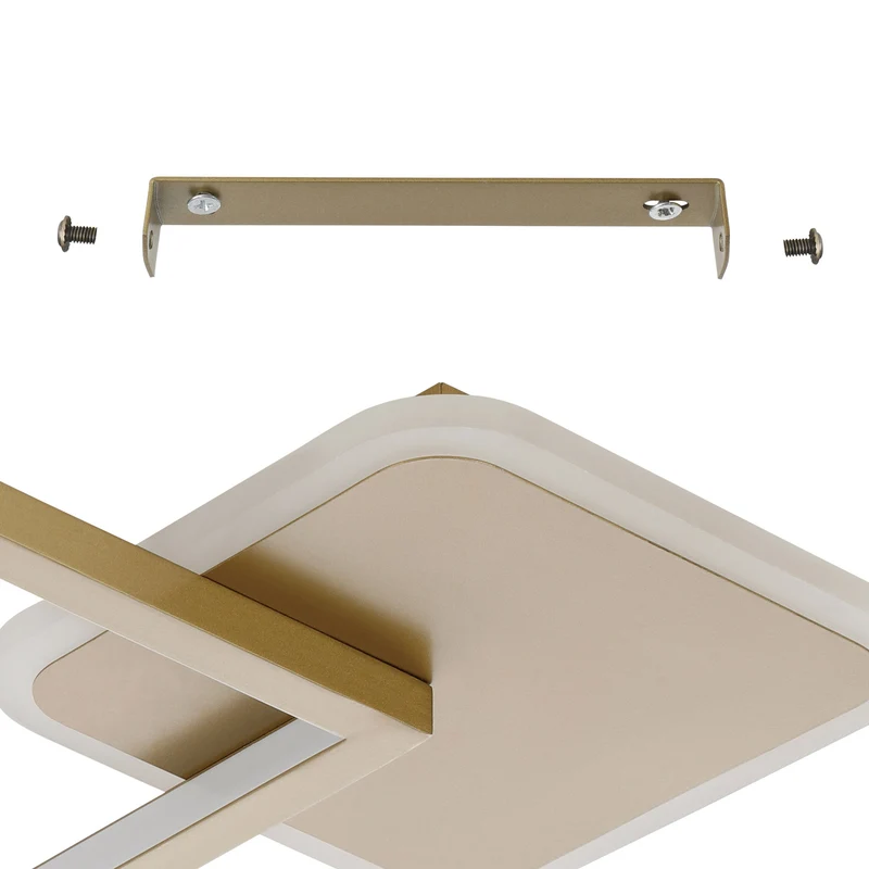 B-Ware Eglo Deckenlampe Deckenleuchte LED Gafares Fernbedienung gold Aluminium 33 cm
