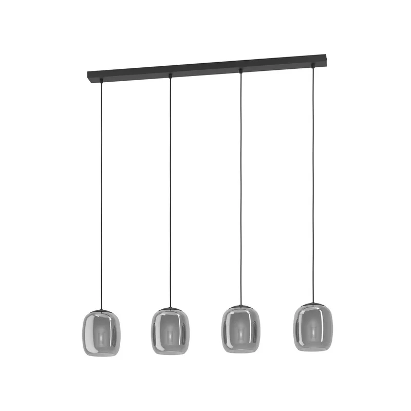 B-Ware Eglo Hängeleuchte Ciampino schwarz grau Glas Deckenlampe Deckenleuchte Lampe