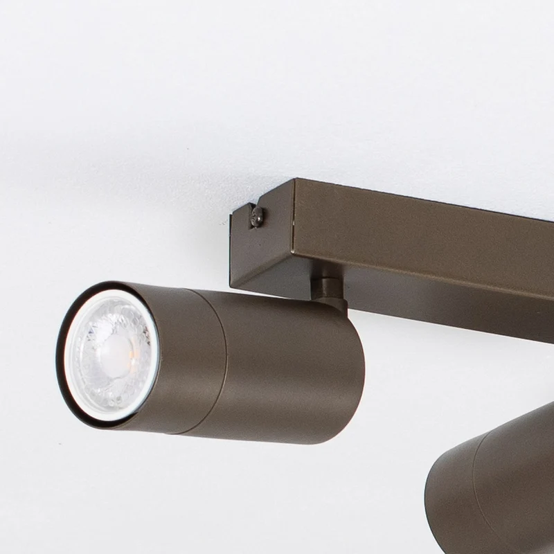 B-Ware Luminex Link Deckenstrahler Strahler titan-goldfarben Länge 90 cm 6-flammig Spot