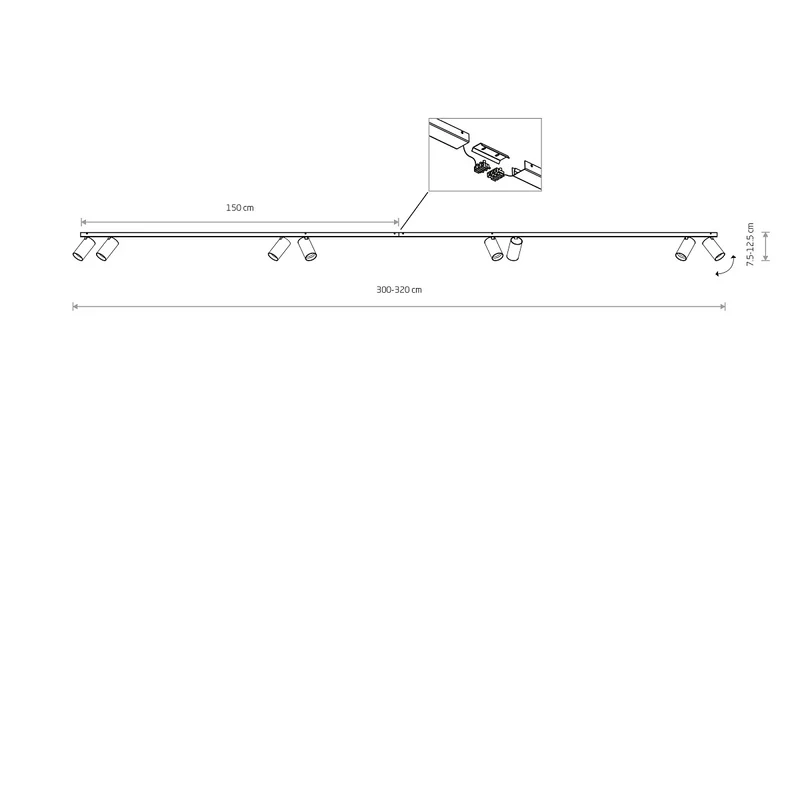 B-Ware Nowodvorski Lighting Mono VIII Deckenstrahler Deckenlampe Lampe SIEHE TEXT/FOTO