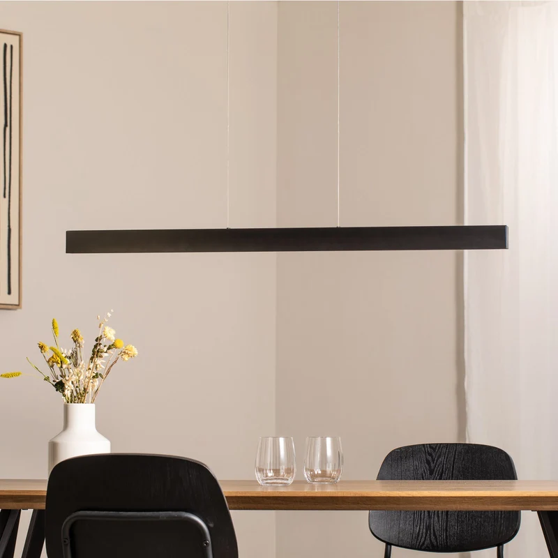 B-Ware Argon LED-Pendelleuchte Hängeleuchte Leuchte anthrazit Stahl Länge 100 cm