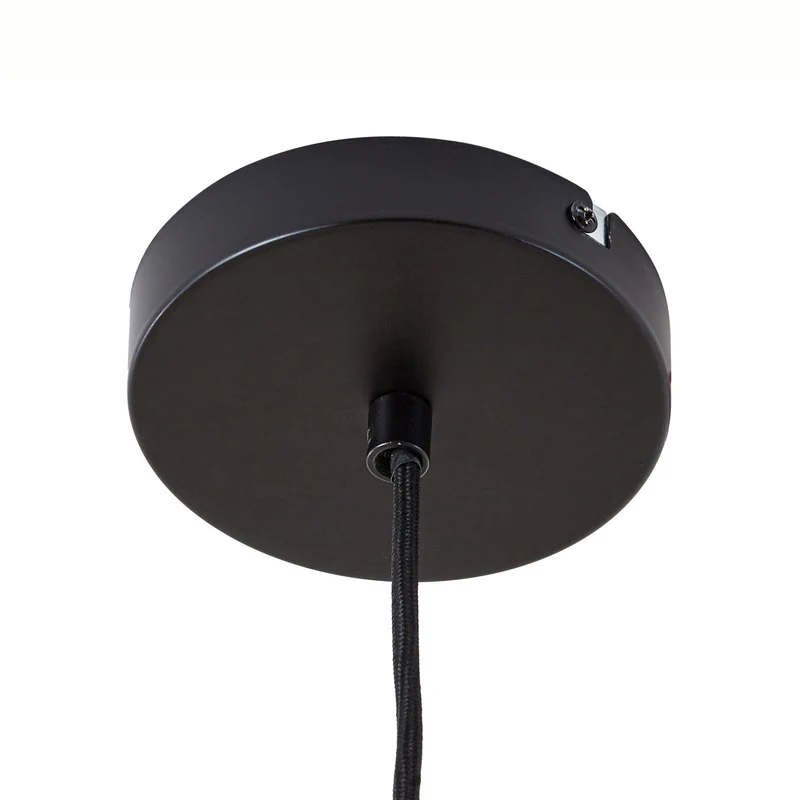 B-Ware Lucande Hängeleuchte Pendelleuchte Leivar Ø35cm LED Holz Schwarz E27 Lampe 913