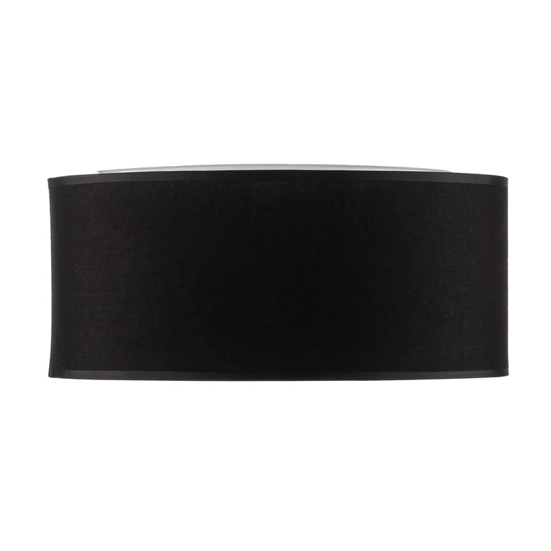 B-Ware Deckenleuchte Lampe Rondo schwarz Metall Textil Wohnraum Leuchte rund E27 LED