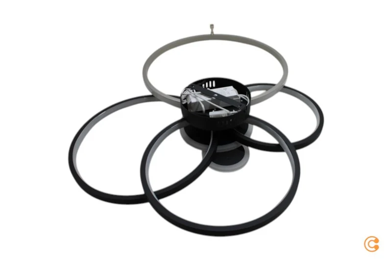 B-Ware JUST LIGHT Deckenleuchte Deckenlampe LED Papilon schwarz aluminium Aluminium 547