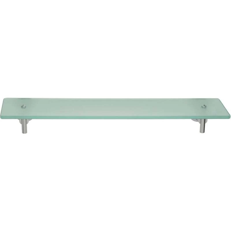 B-Ware tesa Glasablage Ablage Glasregal Glasablage verchromt 55cm chrom weiss 40298