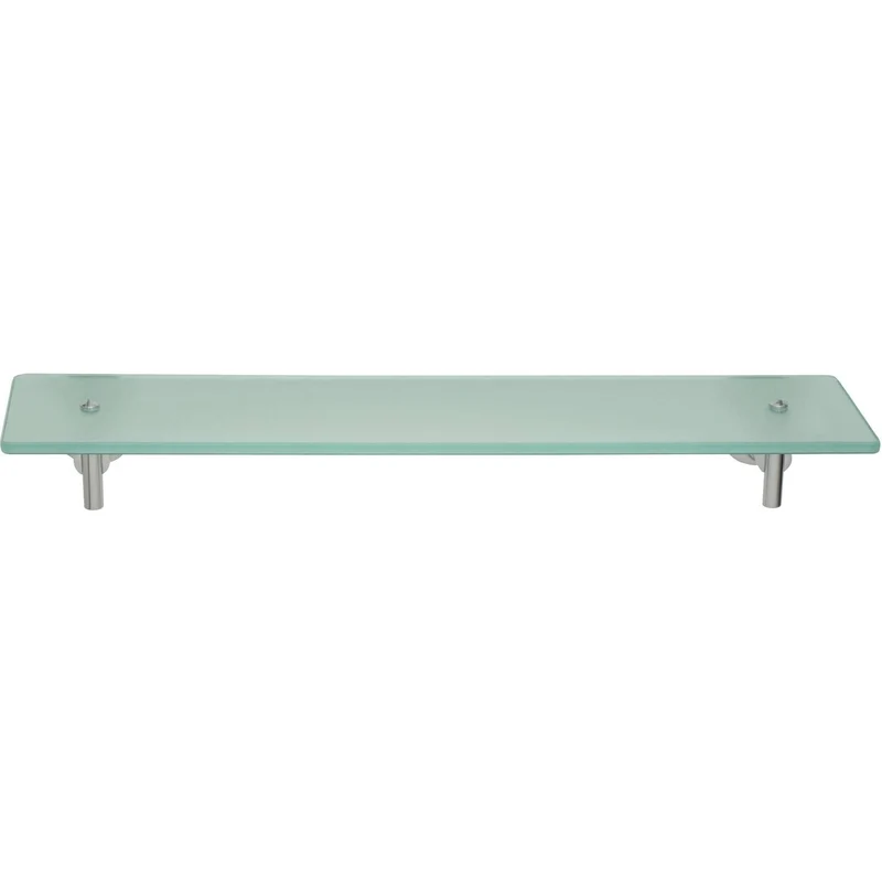 B-Ware tesa Glasablage Ablage Glasregal Glasablage verchromt 55cm chrom weiss 40298