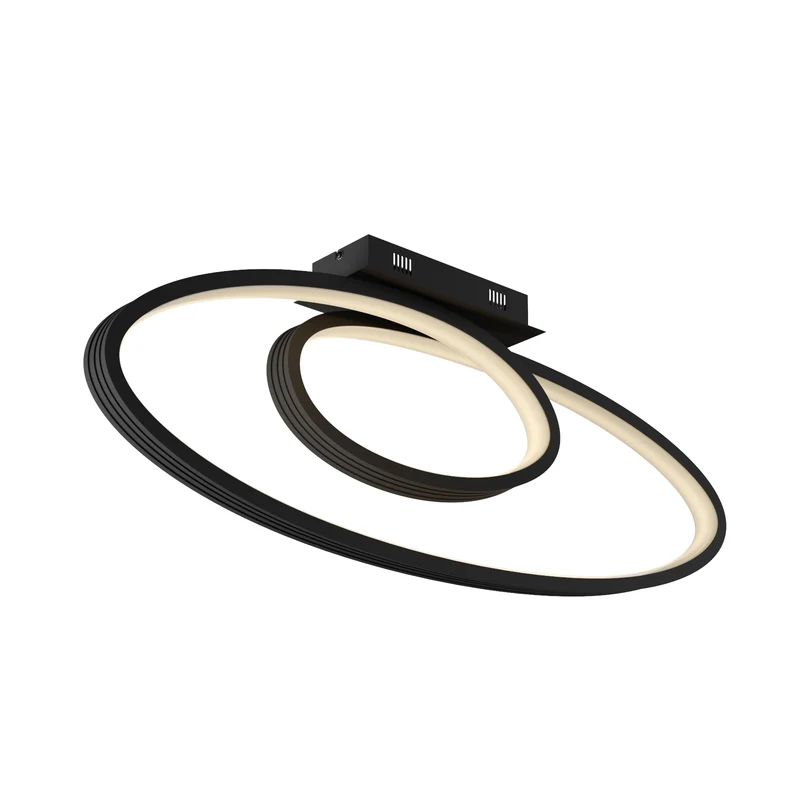 B-Ware Lucande Deckenleuchte Deckenlampe LED Bronwyn anthrazit weiß dimmbar Lampe