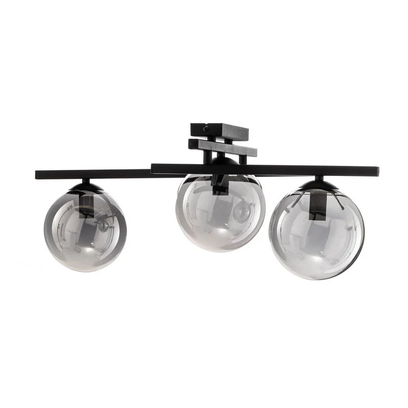 B-Ware EMIBIG Deckenlampe Smart schwarz/grafit 3-flammig Deckenleuchte Leuchte Lampe