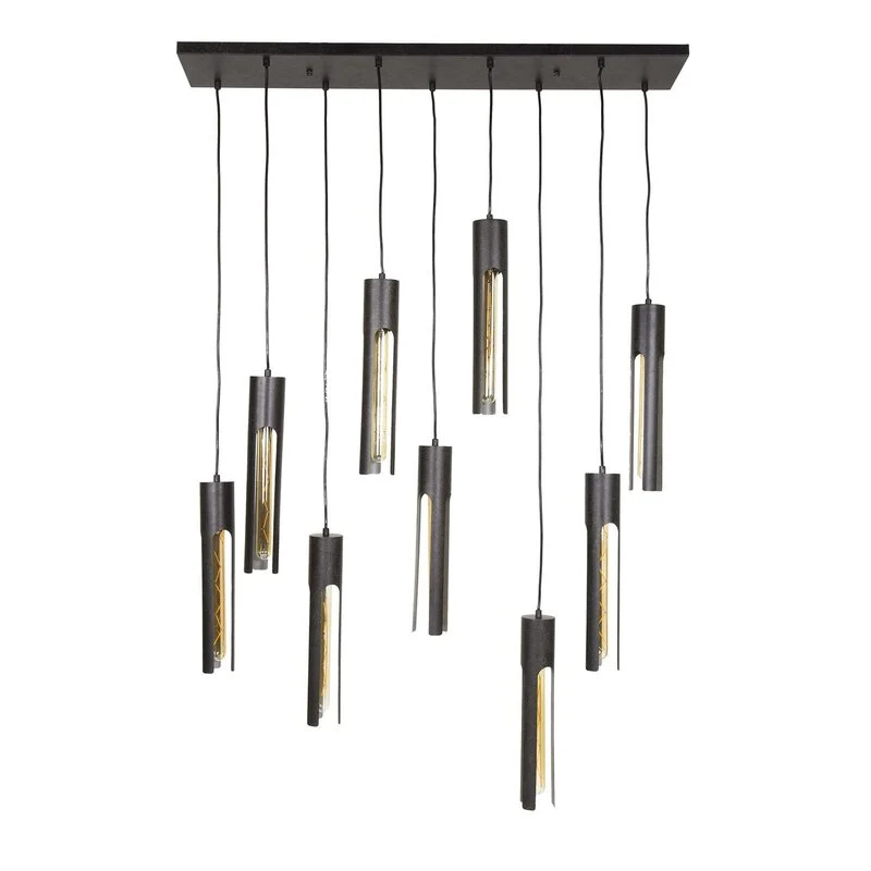 B-Ware Zijlstra Hängeleuchte Pendelleuchte Tube Deckenlampe 100x18cm Metall 9-flammig