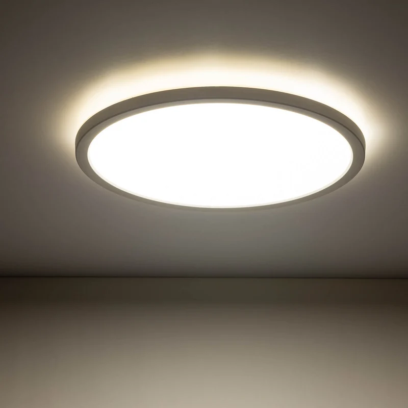 B-Ware TK Lighting LED Panel Deckenleuchte Lampe Aqua rund 30 cm weiß Metall Kunststoff