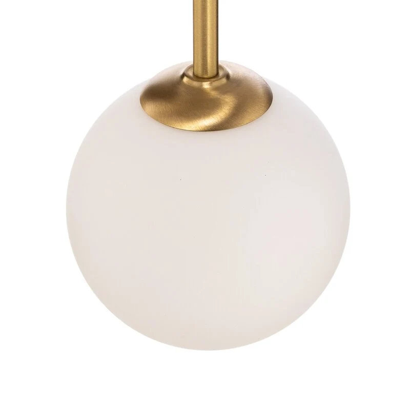 B-Ware ALDEX Wandleuchte Lampe Alison messing weiß 2-flammig Glas Metall 89cm Leuchte