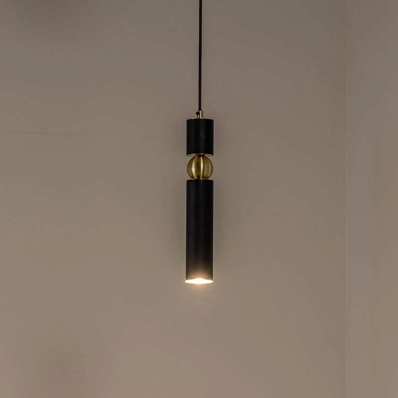 B-Ware Alas Hängeleuchte Pendelleuchte schwarz Metall Abhängung 135 cm GU10