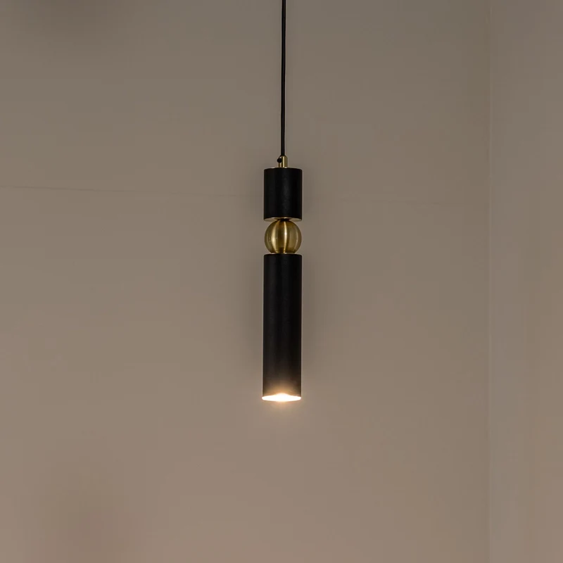 B-Ware Alas Hängeleuchte Pendelleuchte schwarz Metall Abhängung 135 cm GU10