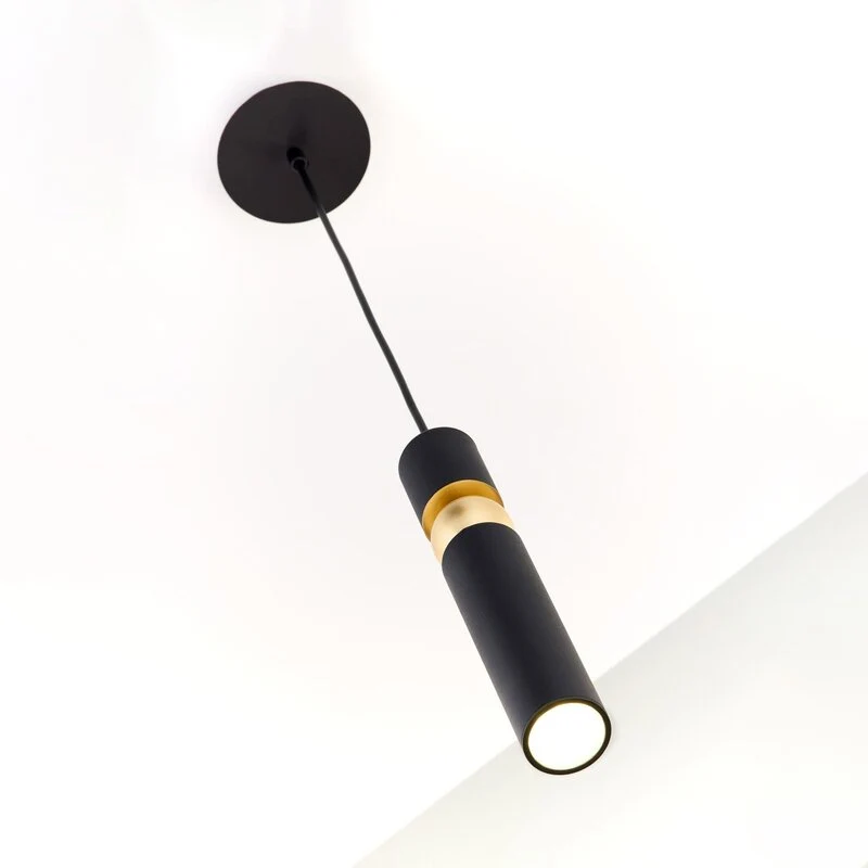 B-Ware Alas Hängeleuchte Pendelleuchte schwarz Metall Abhängung 135 cm GU10