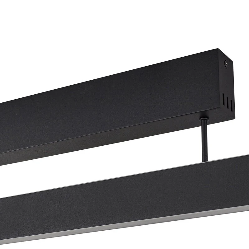 B-Ware Lucande Smart LED Deckenleuchte Lampe Mylosh schwarz CCT Tuya Wohnzimmerleuchte