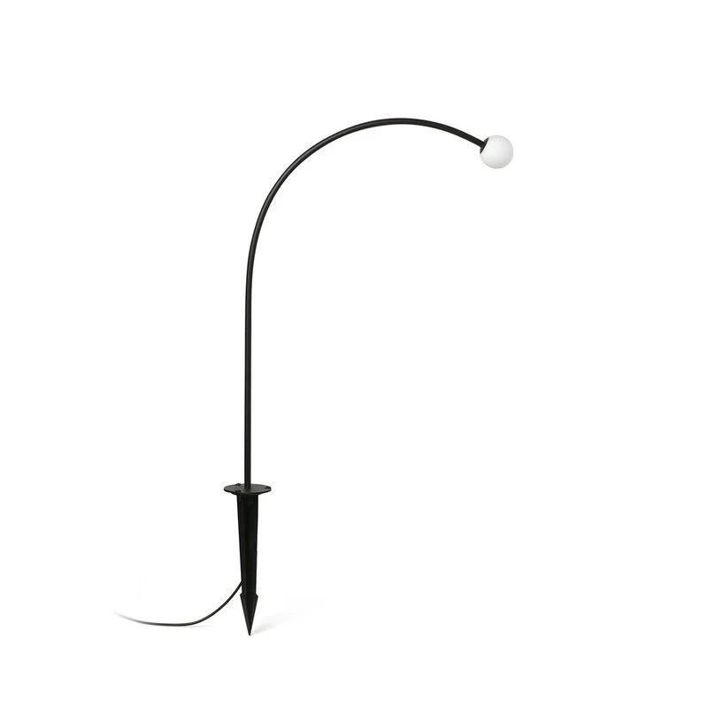 B-Ware FARO BARCELONA Erdspießleuchte Gartenlampe Außenleuchte Cuca Edelstahl Glas schw