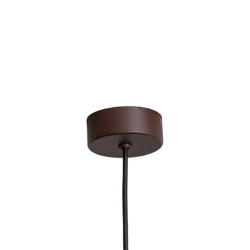B-Ware Argon Pendelleuchte Hängelampe Valor dunkelbraun Stahl Ø 40 cm E27 dimmbar