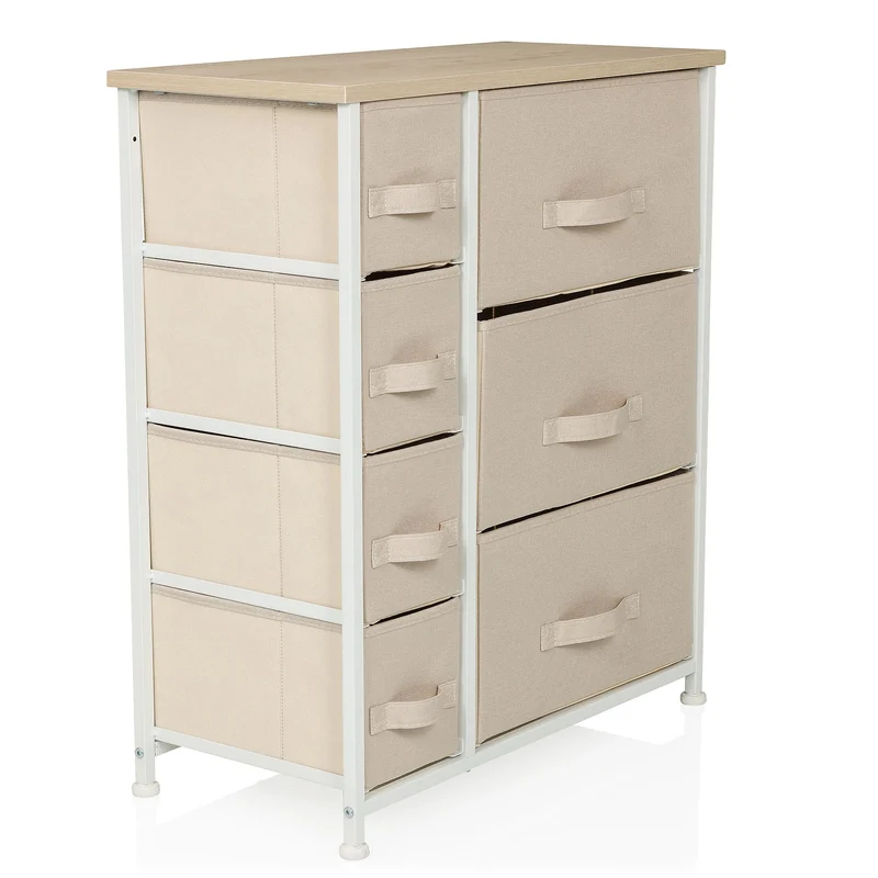 B-Ware hjh LIVING FOLDRESS B - Kommode Sidebaord Schubladenkommode Möbel Schrank Beige