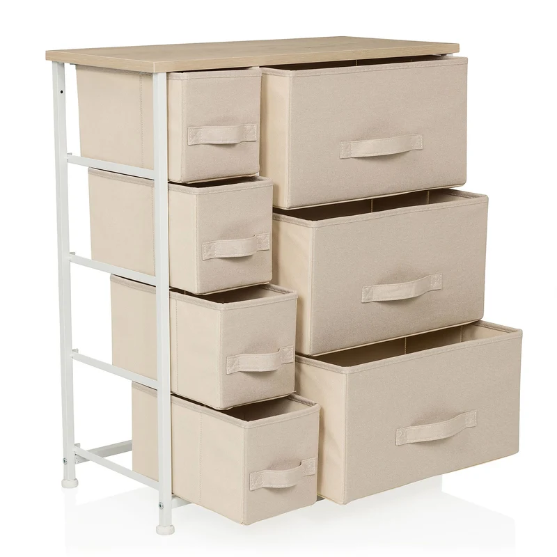 B-Ware hjh LIVING FOLDRESS B - Kommode Sidebaord Schubladenkommode Möbel Schrank Beige