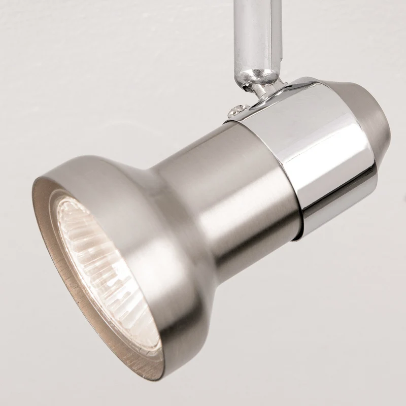 B-Ware Deckenleuchte BARBORA Strahler Lampe Nickel satiniert GU10 LED 4-flammig Leuchte