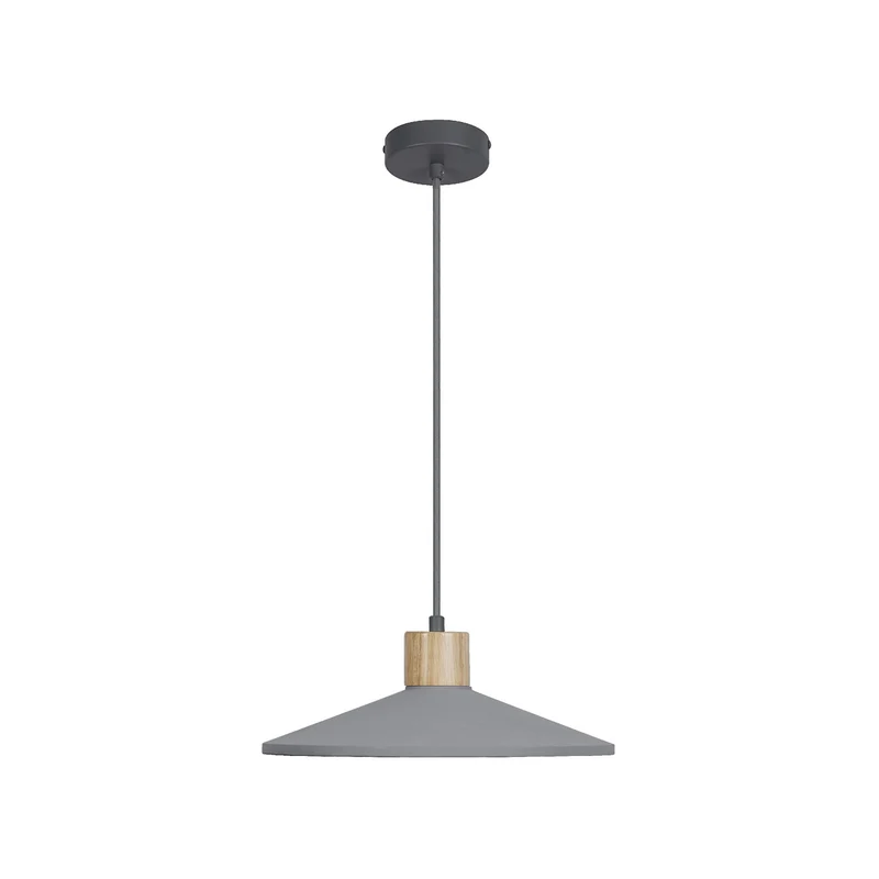 B-Ware OSRAM Hängeleuchte Pendelleuchte CONCRETE WOOD Ø32cm grau holz Beton Lampe E27