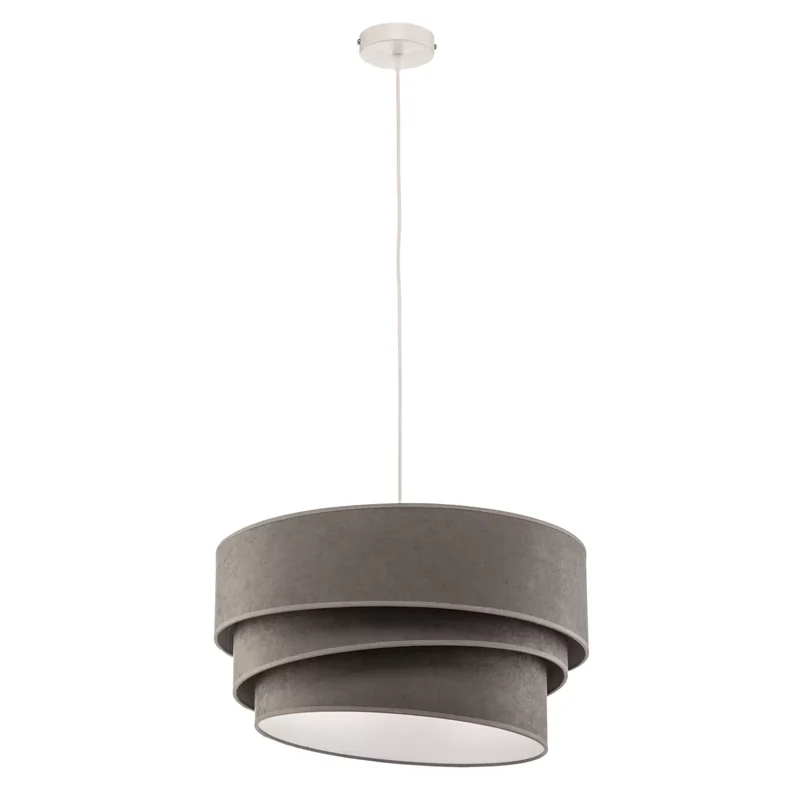 B-Ware Hängeleuchte Devon grau/weiß Ø45cm E27 Hängelampe Lampe Leuchte Pendelleuchte