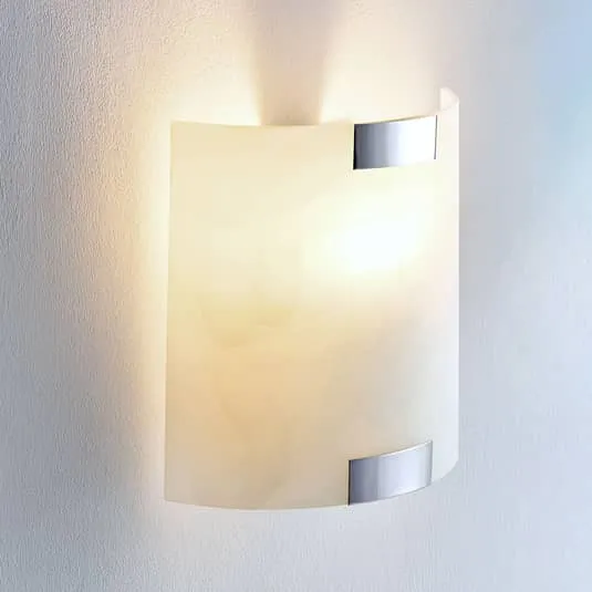 B-Ware Lindby Quadratische Glas-Wandleuchte Quentin Wandleuchte Wandlampe Leuchte LED