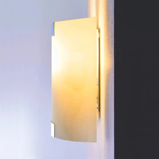 B-Ware Lindby Quadratische Glas-Wandleuchte Quentin Wandleuchte Wandlampe Leuchte LED