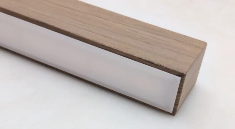 B-Ware Leuchten Direkt LED-Pendelleuchte Amanda Hängelampe Lampe LED Holzoptik dimm103