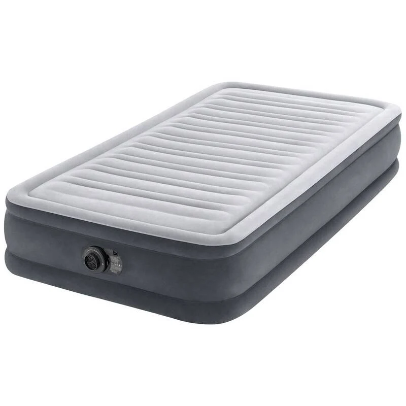 B-Ware Intex Luftbett Comfort-Plush Twin 191x99 cm grau Bett aufblasbar Airbed 136kg