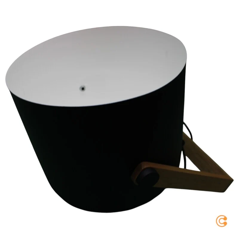 B-Ware JUST LIGHT Pendelleuchte Hängelampe Cup schwarz holz 35cm Metall Holz IP20
