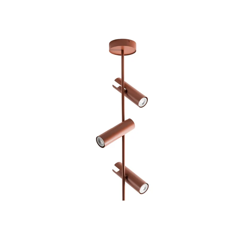 B-Ware Leda Deckenspot Spot Leuchte ziegelrot 3-flammig Stahl Höhe 76 cm364