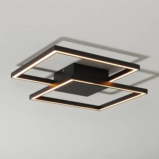 B-Ware Freelight LED-Deckenlampe Falcon schwarz Deckenlampe Deko-Deckenlicht LED